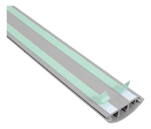 6 Canaletas Piso Pvc 52x14mm Fita Cinza 2m Hellermann Tyton
