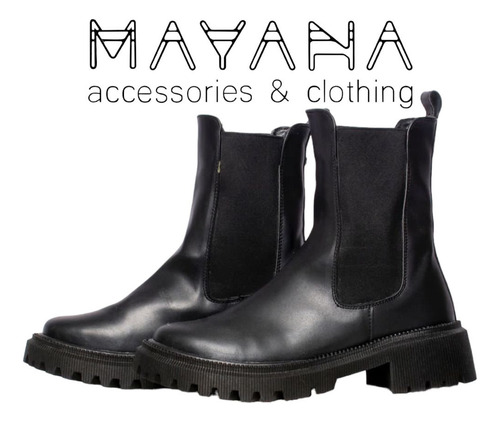 Botas Botin De Plataforma Chelsea Para Mujer Resorte Casual