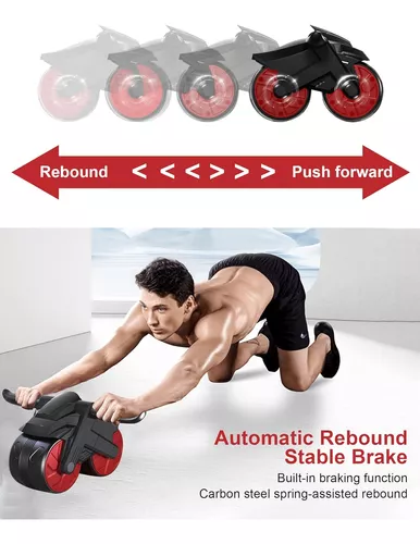  Automatic Rebound Abdominal Wheel, Double Round Ab
