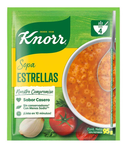 Sopa Knorr Estrellitas 95g