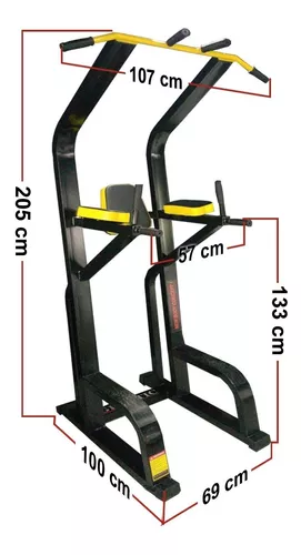 Silla Romana Fondo Triceps + Dorsalera De Dominadas Genetic