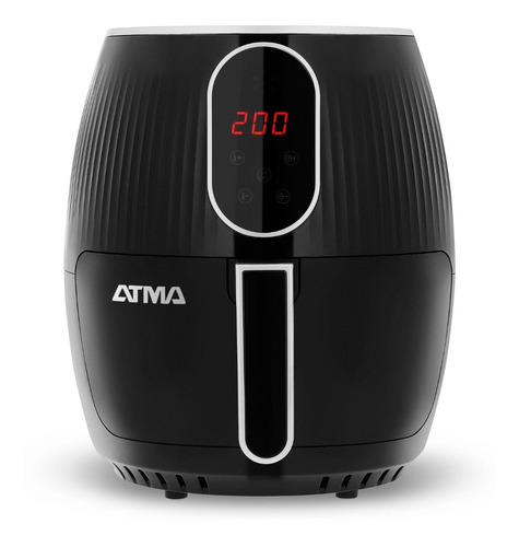 Freidora De Aire Atma 1400w 3,6 L Negra Fr3620 Color Negro