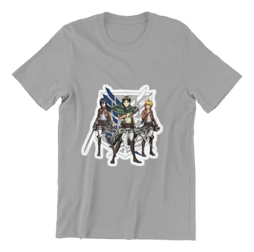 Polera Unisex Attack On Titan Anime Eren Equipo Estampado