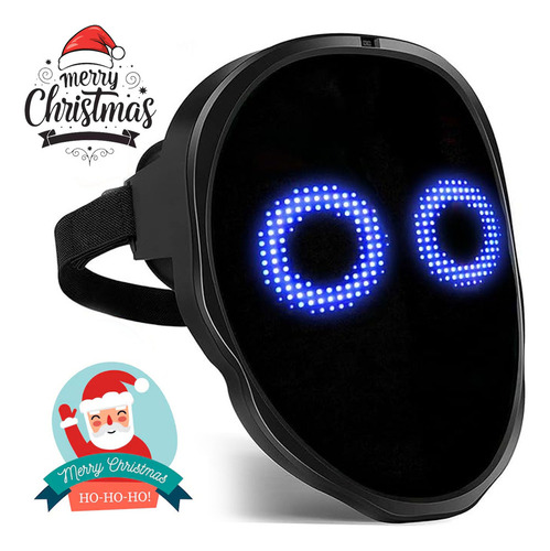 Máscara Led Bluetooth Halloween Cosplay Con Adultos Y Niños