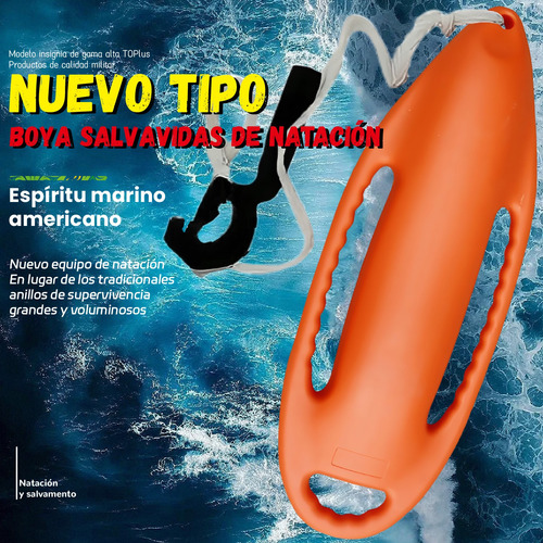 Boya Salvavidas Naranja Flotador Salvavidas