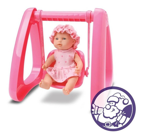 Micro Bebe Mania Con Hamaca Muñeca Roma 5356