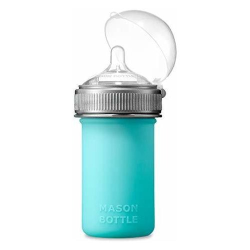 Biberón De Silicona Mason Bottle: Incluye Pezón De Silicona 