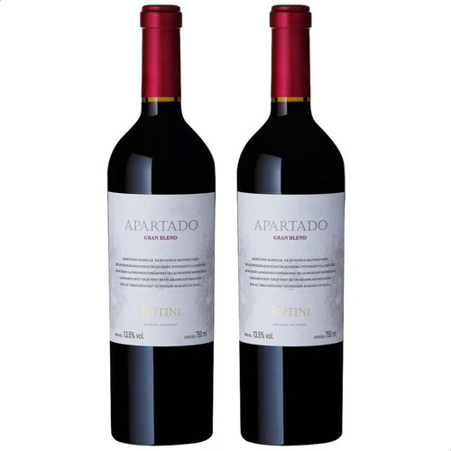 Vino Rutini Apartado Gran Blend 750ml Tinto X2