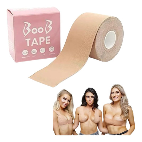 Boob Tape 5cm X 5m, Cinta Invisible Damas, Brasier Adhesivo 