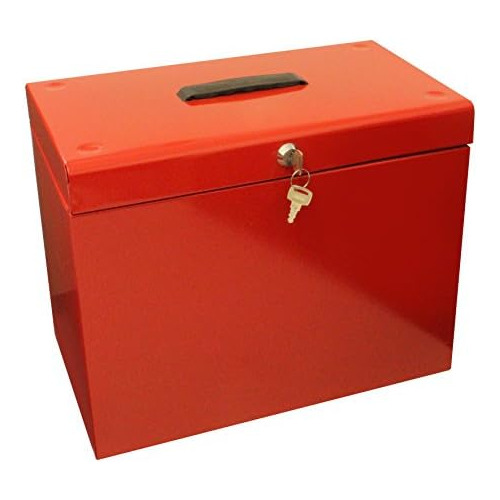 Caja De Archivo Hogar Tamaño A4 (roja)