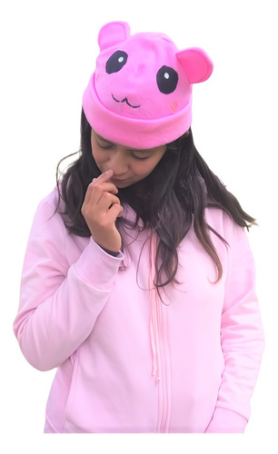 Gorrito Kawaii Osito Rosa Kpop