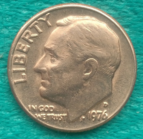 Moneda One Dime D 1976 Roosevelt
