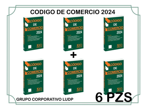 Codigo De Comercio 2024 Paq 6 Pz