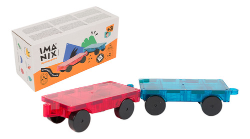 Juego Magnético Braintoys Imanix Set De Carros 2 Piezas