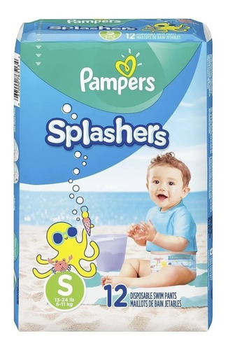 Pampers Splashers Pañales Agua Pack X3 - Ver Talles