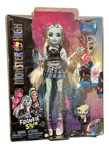 Muñeca Monster High Frankie Stein Moda Con Accesorio Mattel