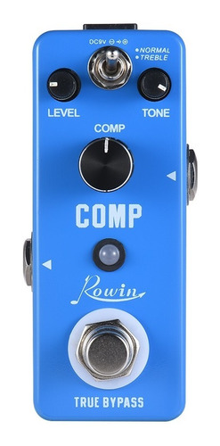Rowin Comp Compressor Compress Guitarra Efeito Pedal Alumíni