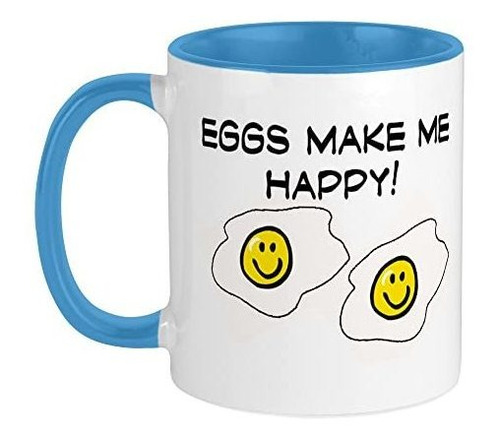 Taza, Vaso Desayuno - Cafepress Los Huevos Me Hacen Feliz! T