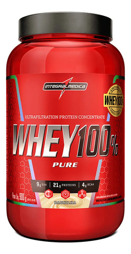 Whey 100% Pure Baunilha 900g Pote - Proteína Pura e Rápida Absorção para Melhor Performance