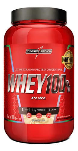 Whey 100% Pure Baunilha 900g Pote - Proteína Pura e Rápida Absorç...