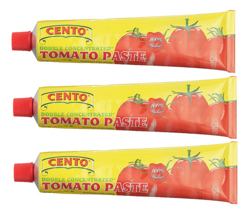 Cento Pasta De Tomate Concentrada 130 Grs. 3pack