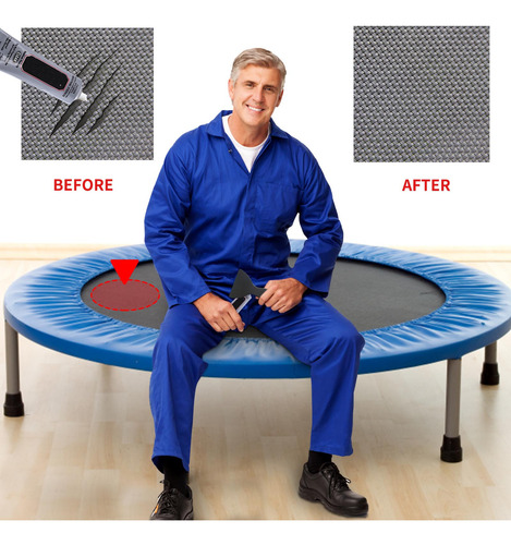 El Kit De Reparación De Parches Para Trampolín W Repara Aguj