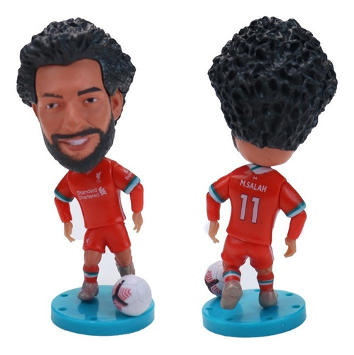 Boneco Miniatura Salah Liverpool Clássico Colecionável