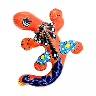 Colorful Garden Decor Lizard - Ceramic Mexican Home Dec...