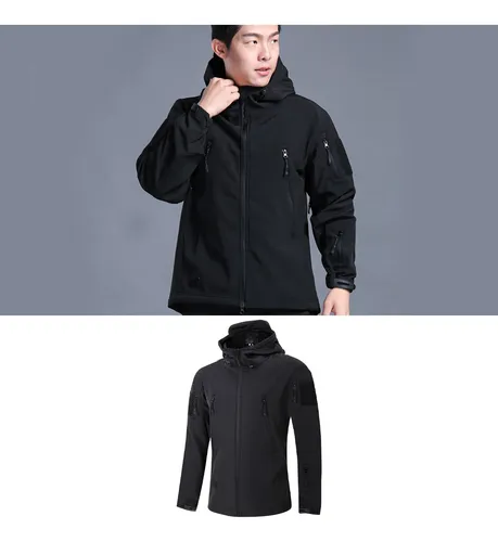 Chaqueta De Senderismo Softshell Para Hombre Con Cremallera