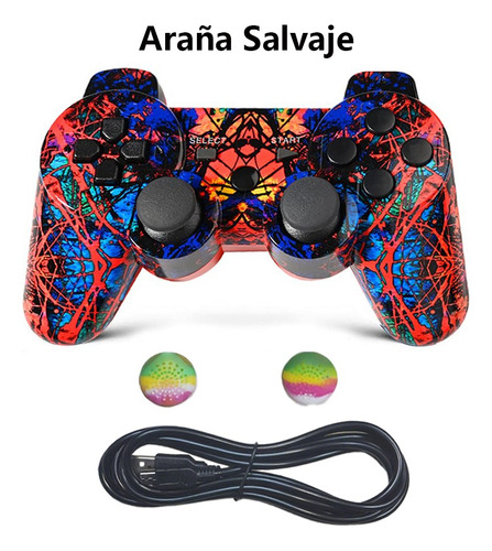 Control Inalámbrico Compatible Con Ps3 + Cable De Carga-ca