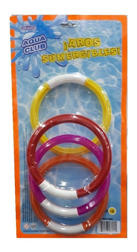 Aros Sumergibles Juego De Buceo Aqua Club Vulcanita Playking