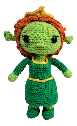Princesa Fiona Ogro Shrek Amigurumi Muñeco Tejido Artesanal