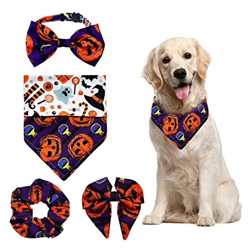 Pañuelos De Perro Niños Y Niñas De Halloween, Pack D...