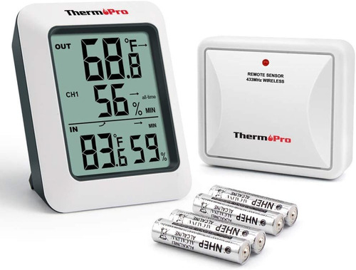 Higrômetro Digital Thermopro Tp60s Para Interior E Exterior