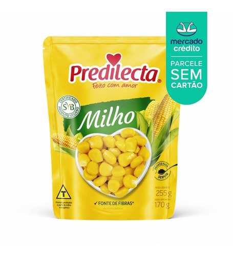 Imagem 3 de 3 de Milho Verde 170g Sachê Predilecta