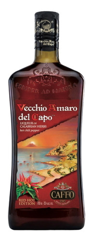 Licor Vecchio Amaro Del Capo Red Hot Edition 700 Ml Italia