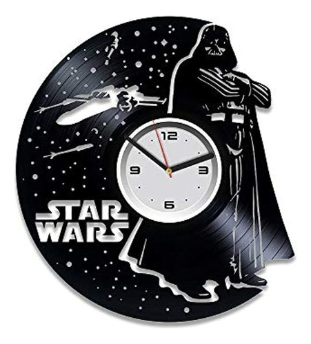 Kovides Darth Vader - Reloj De Pared De Vinilo Para Hombre D