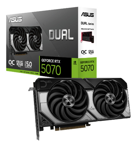 Tarjeta Gráfica Asus Dual Geforce Rtx 5070 O12gb Gddr7 Pci 5