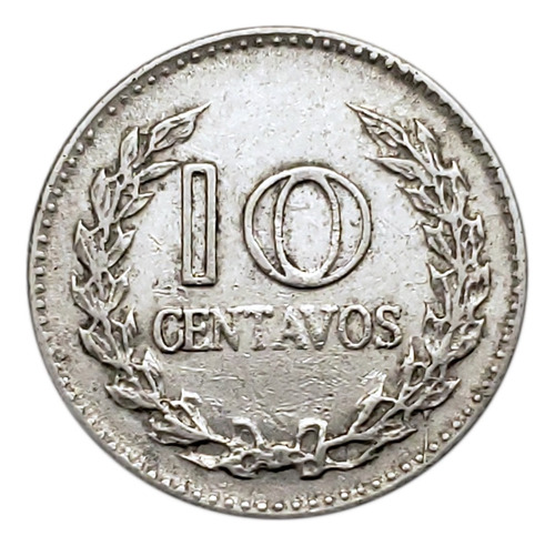 Moneda 10 Centavos 1969 Colombia Escasa Pieza 2698 Errores