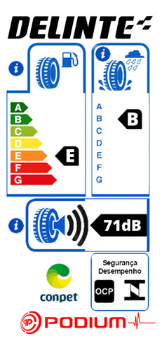 Pneu Delinte 275/40 Zrf19 101y Dh6-run Flat Aro 19