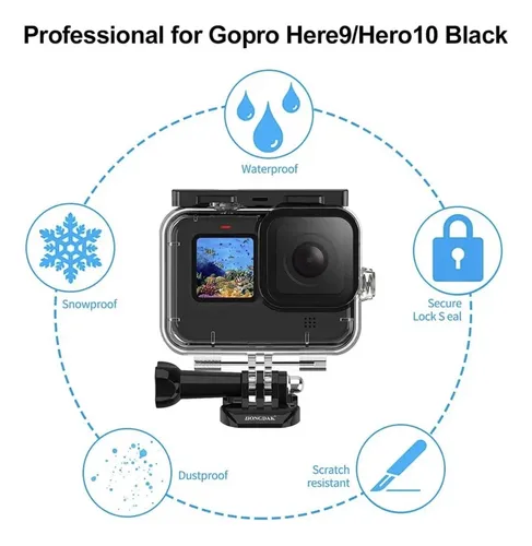 Carcasa Protectora Sumergible Para Gopro Hero 10 11 12 Black