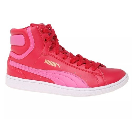 Zapatillas Botitas Puma Vikky Mid Mujer  Rosa C/fucsia