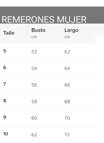 Remerones De Mujer Talle Especial 5 Al 10 Para Sublimar