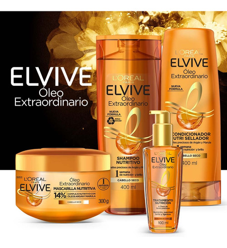 Kit Elvive Óleo Extraordinario Rutina Completa 1