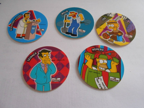 Tazos Classic Simpsons,# 110-135-96-108 Y 19