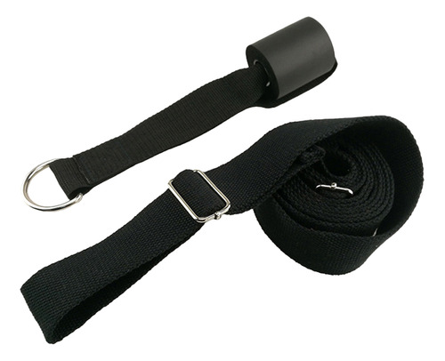 Cinturón Elástico Negro Para Yoga, 2 Piezas, Banda Elástica