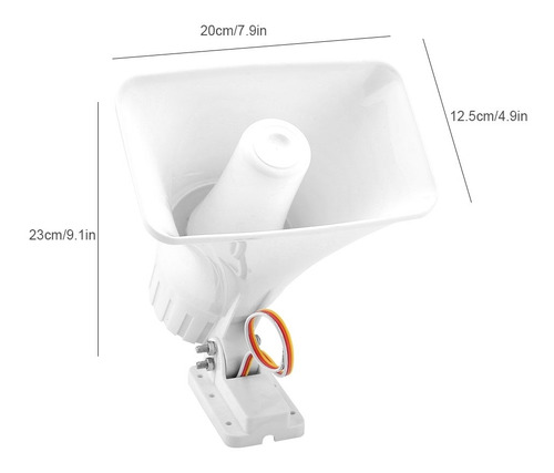 Alarma Antirrobo De Sirena Con Cable De Doble Tono De 150 Db