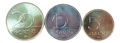 Hungría Set De 3 Monedas 2012 Unc Sin Circular 