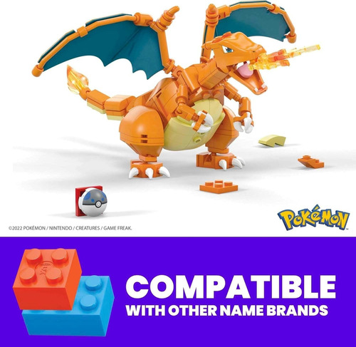 Mega Pokémon Juego De Juguetes De Construcción Charizard Con