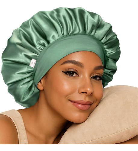 Yanibest Gorro De Satén Para Mujeres Que Duermen Con Banda E